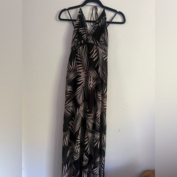 White House Black Market Palm Print Maxi Dress - Picture 4 of 6